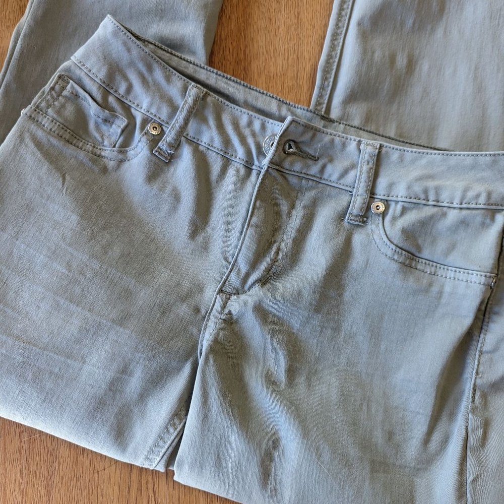 Lighter Olive Maurices Low Rise Jeggings Leggings Jeans 28x31 Size Small/Long S